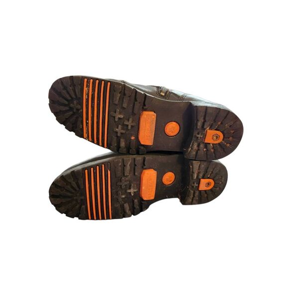 HARLEY DAVIDSON Men's Riding Leather Side Zip Boots Size 8.5 No. 98302 - Picture 4 of 7